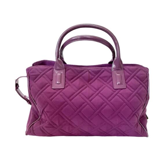 Vera Bradley Triple Compartment Handbag Crossbody Plum Purple Microfiber NWT - Picture 2 of 10